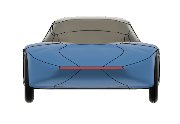 小型电动汽车造型3D数模图纸 STEP格式